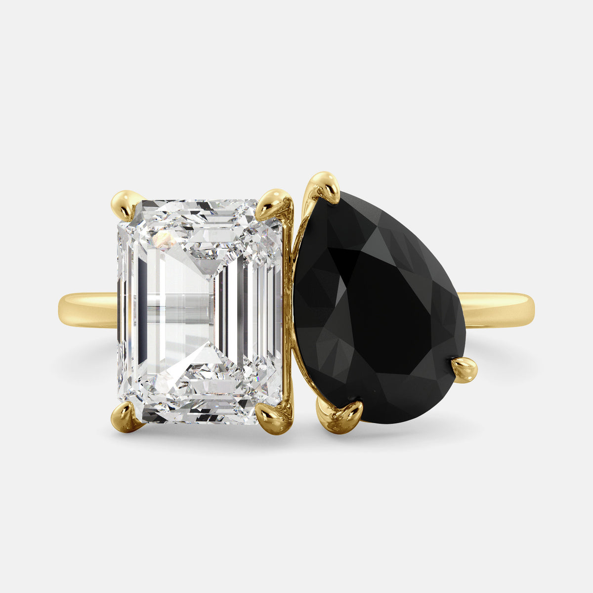 Onyx Toi et Moi Ring