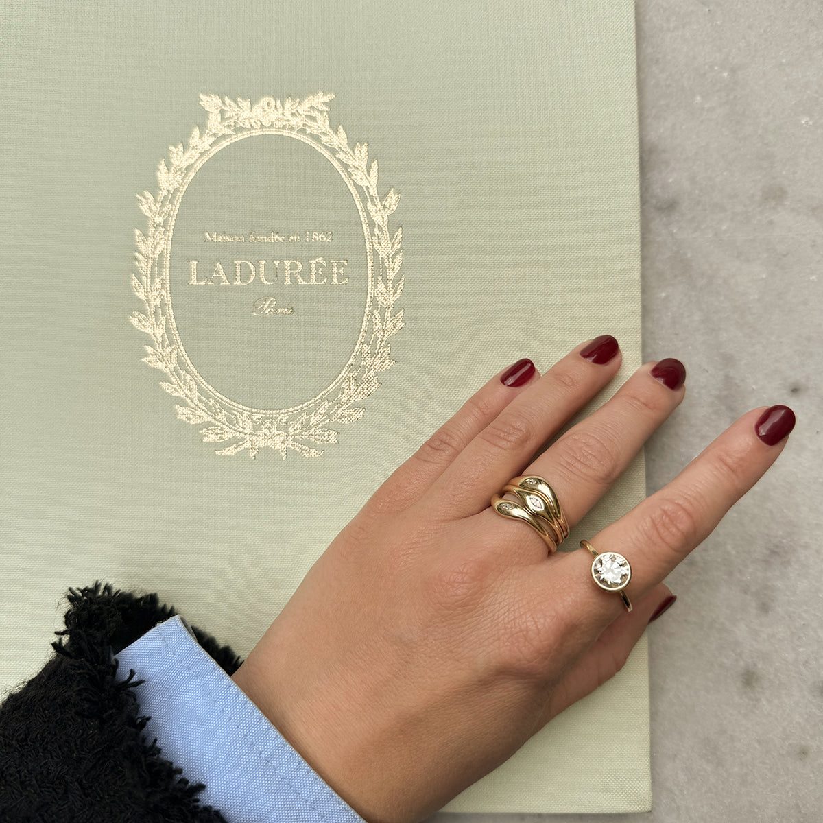 Round Bezel Diamond Ring