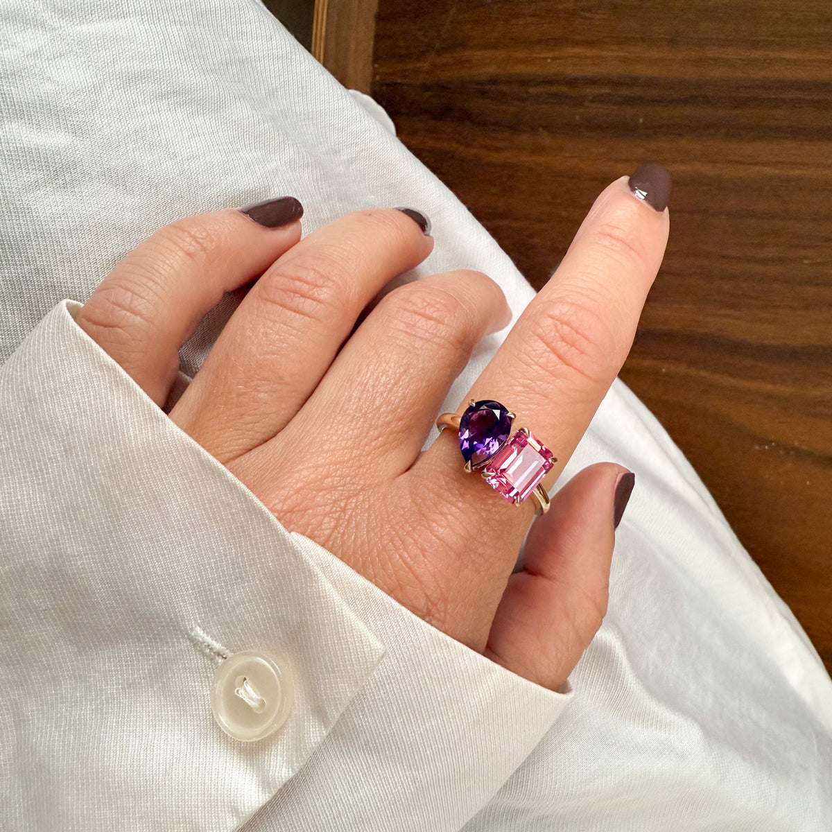 October Toi et Moi Ring