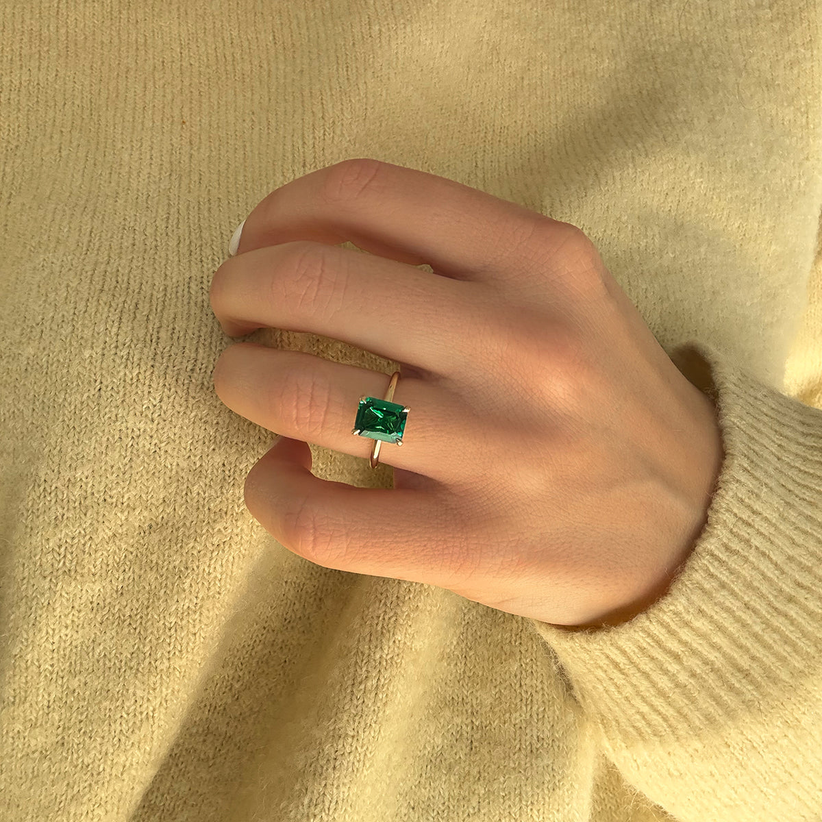 The One Emerald-Cut Solitaire Ring
