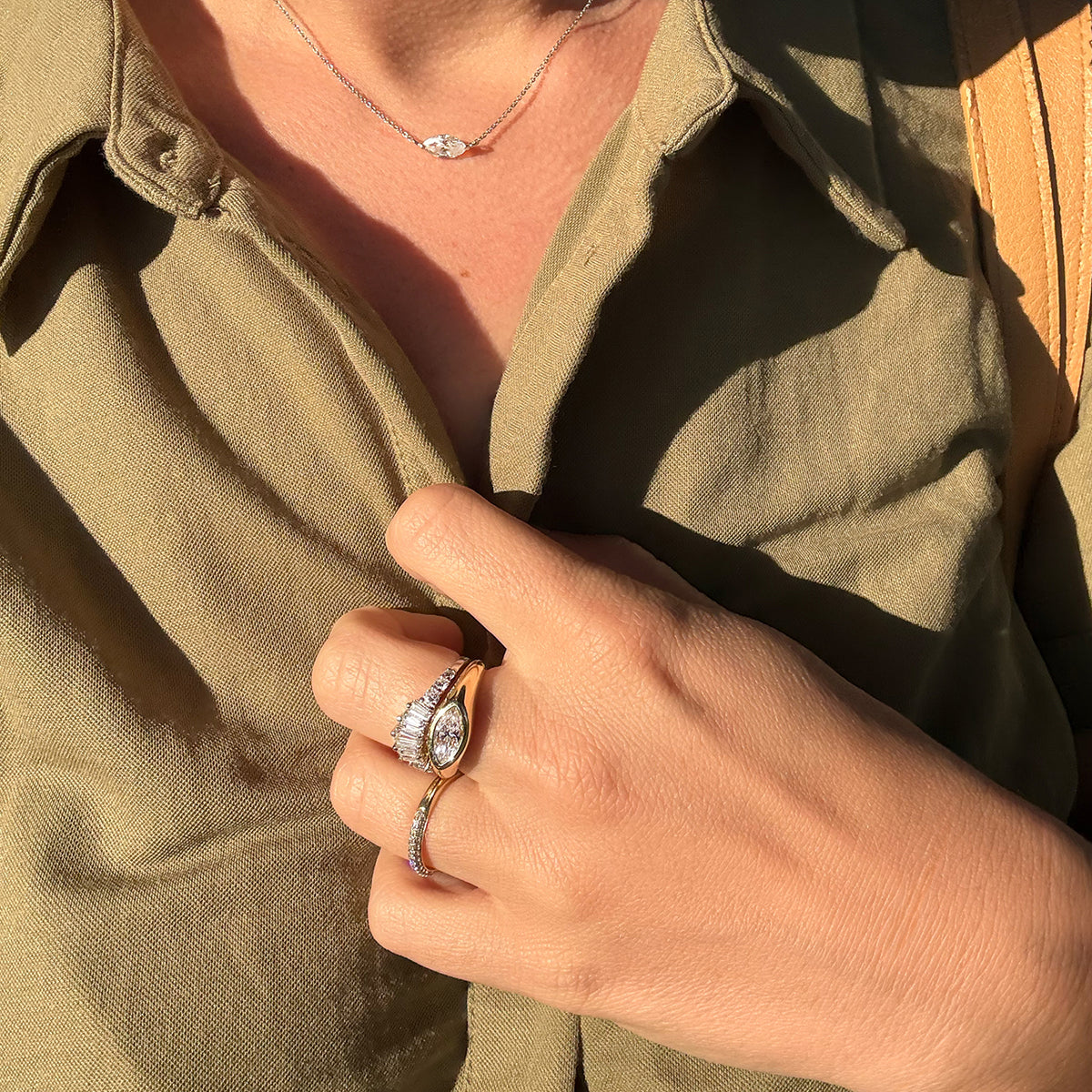 The Evil Eye Ring Set - Diamond
