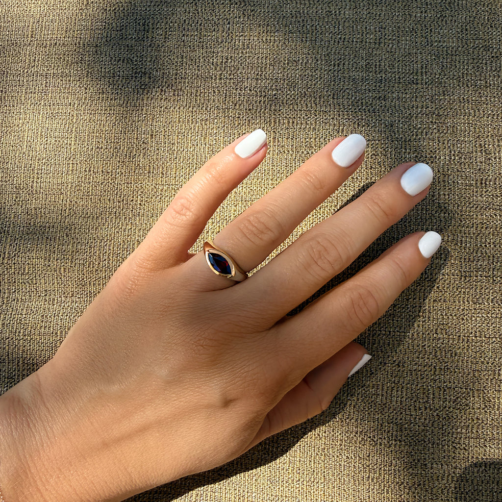Brown Evil Eye Ring