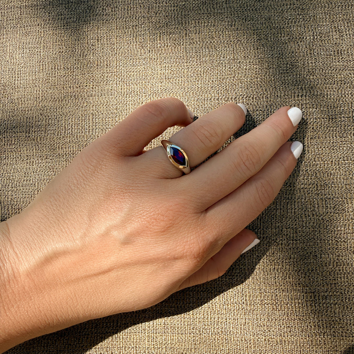 Brown Evil Eye Ring