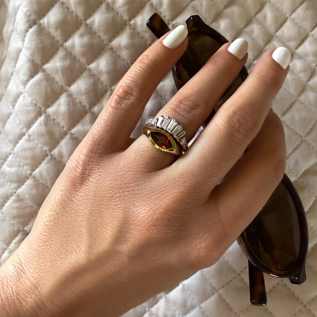 Brown Evil Eye Ring