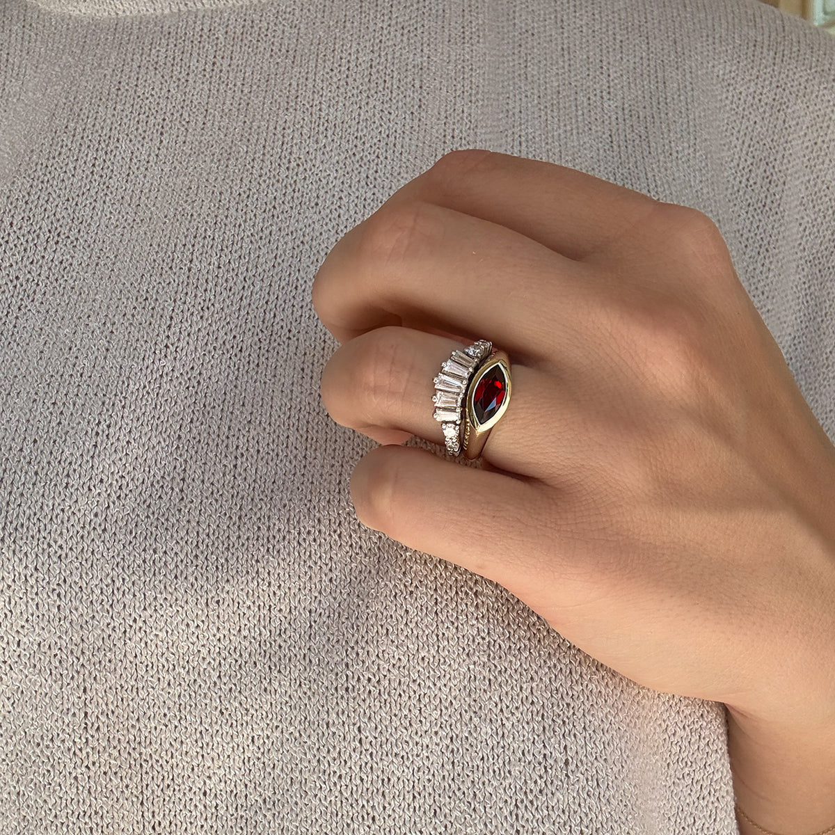 Brown Evil Eye Ring