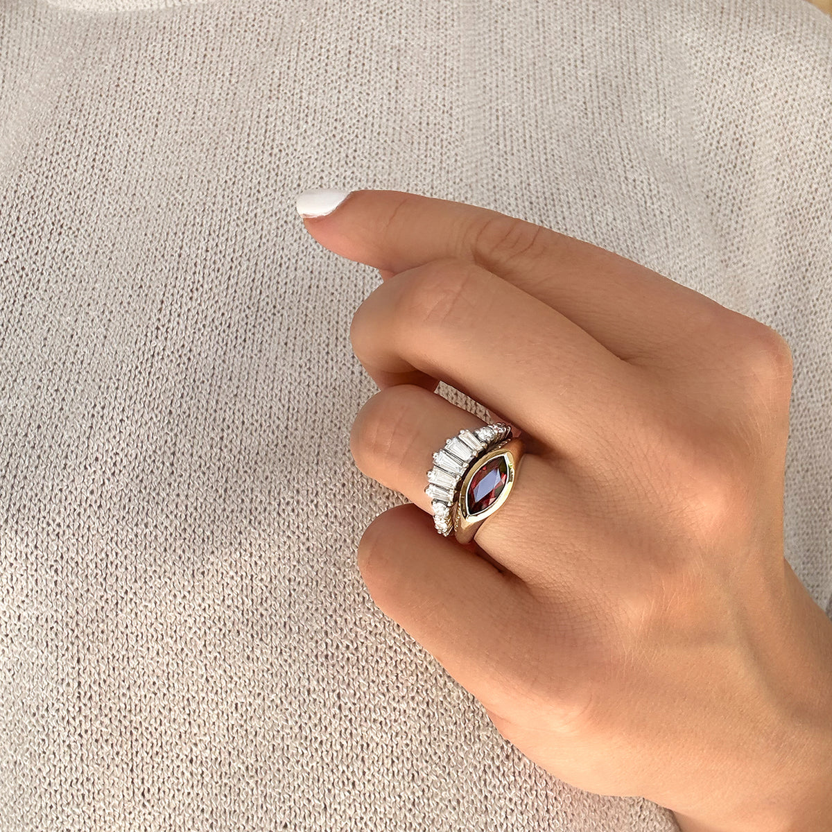 Brown Evil Eye Ring