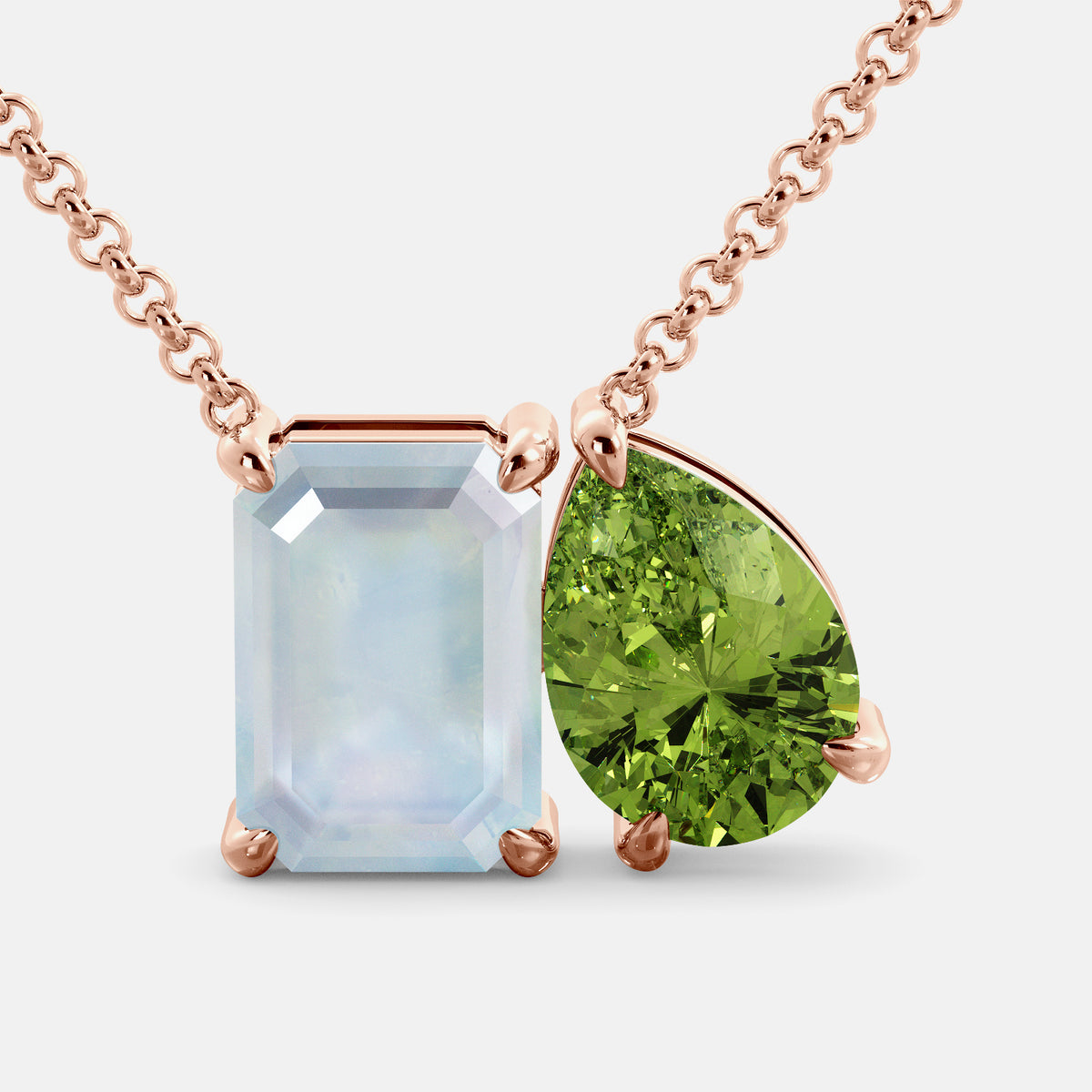 June Toi et Moi Necklace