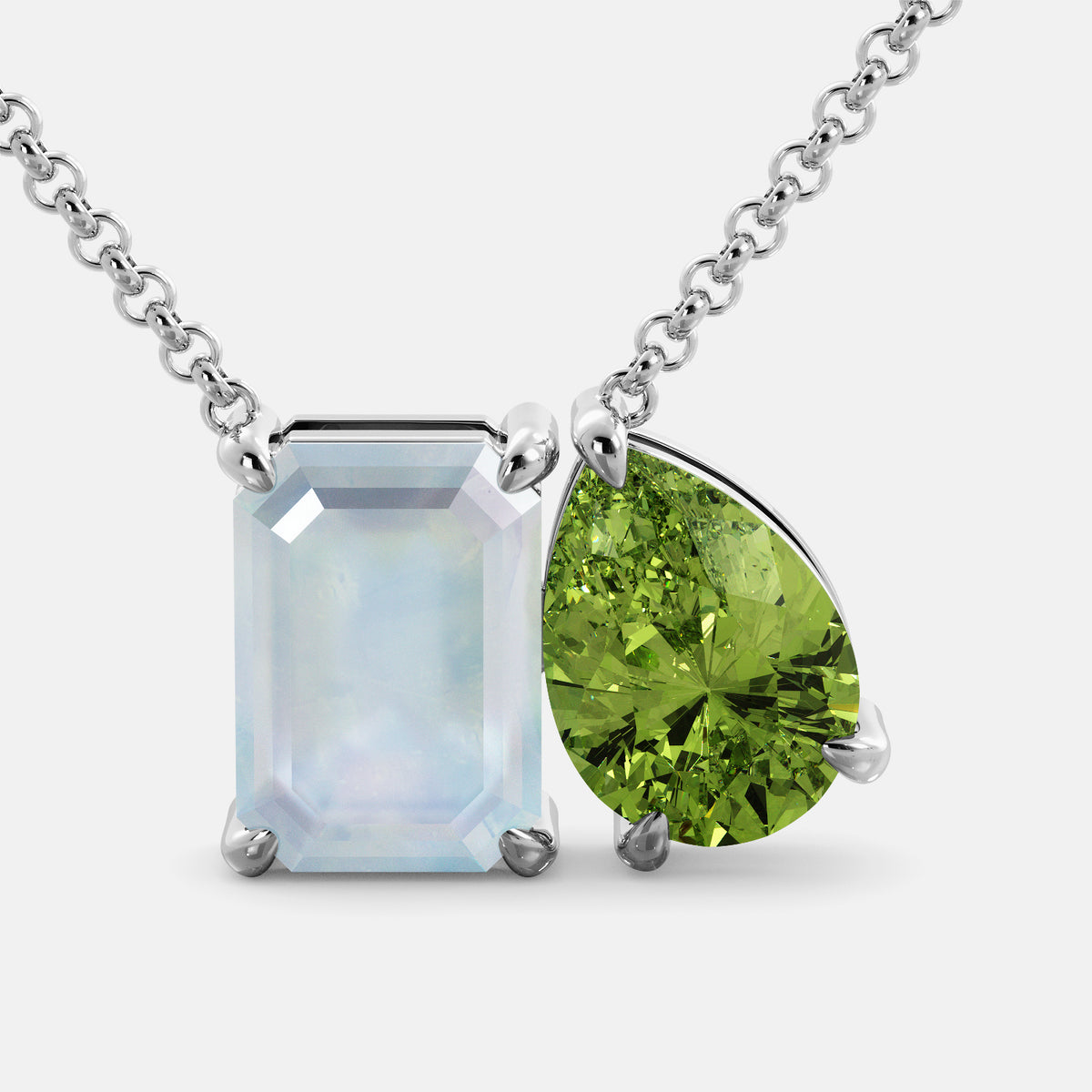 June Toi et Moi Necklace