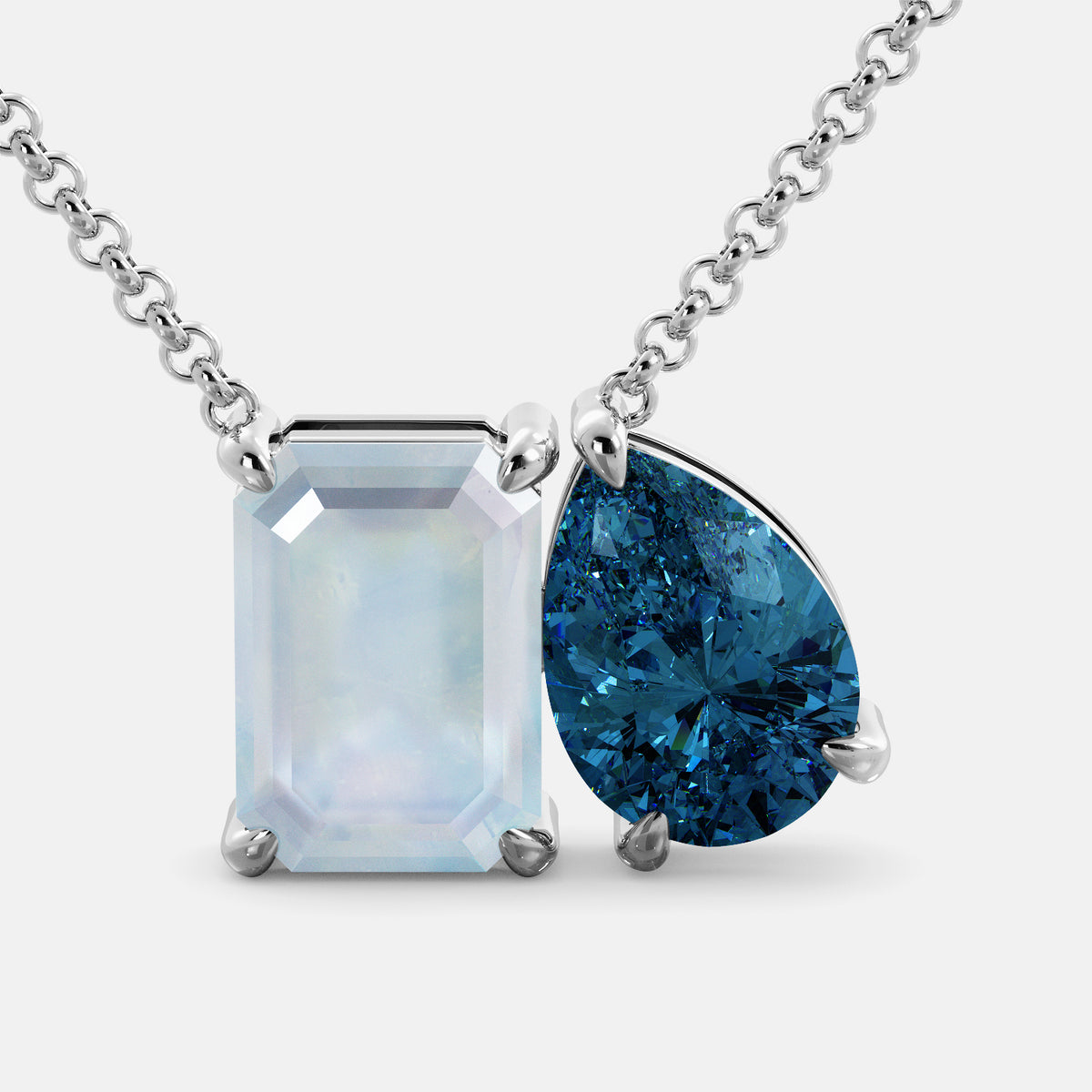 June Toi et Moi Necklace