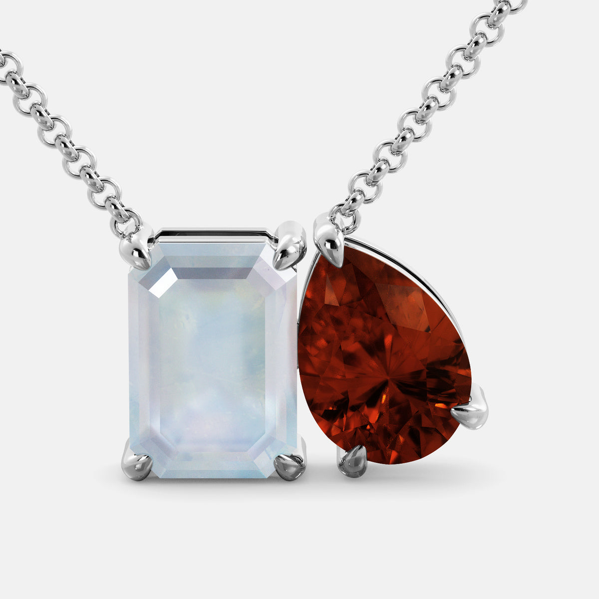 June Toi et Moi Necklace