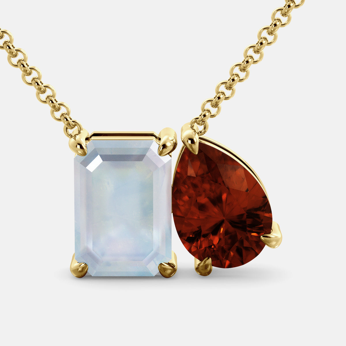 June Toi et Moi Necklace