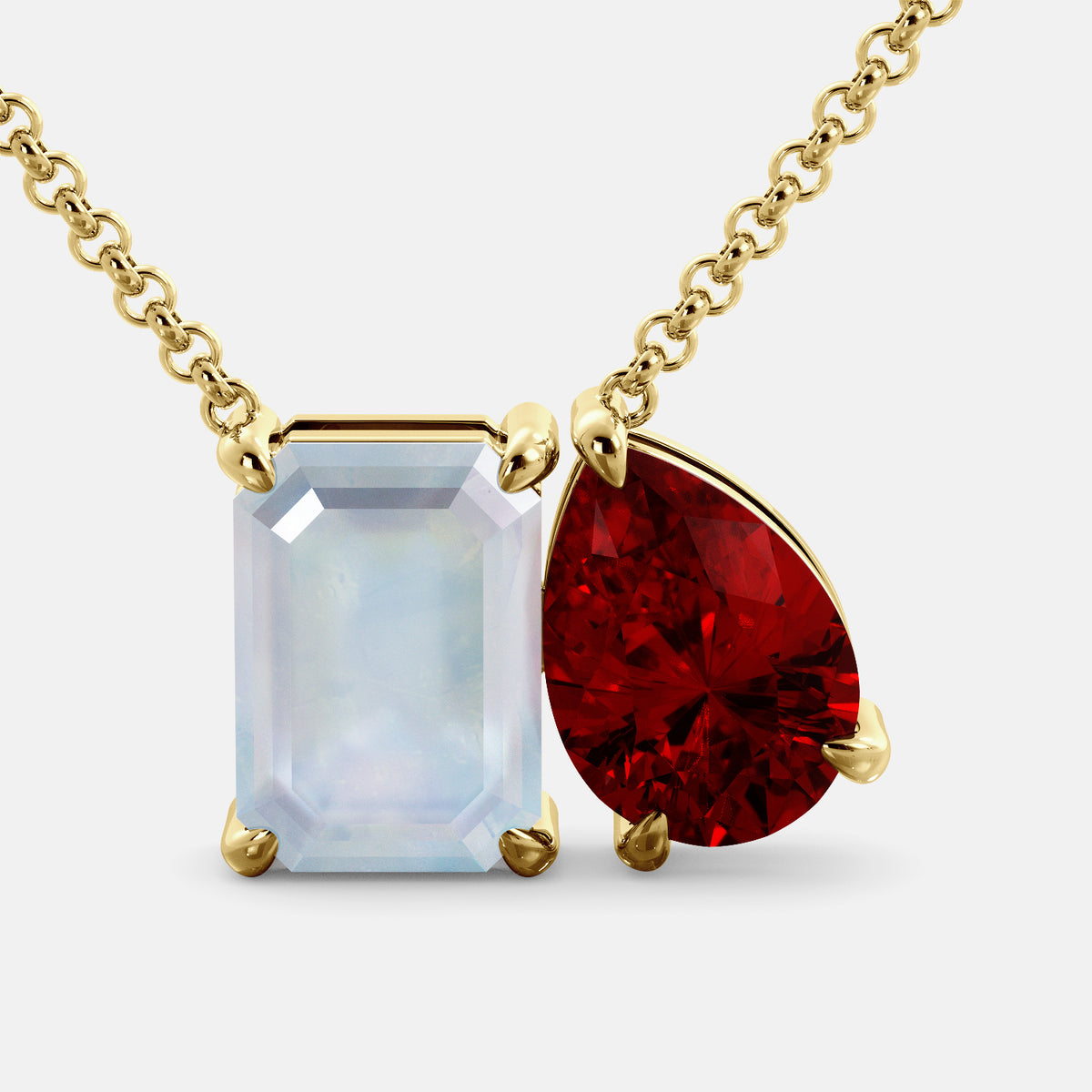 June Toi et Moi Necklace