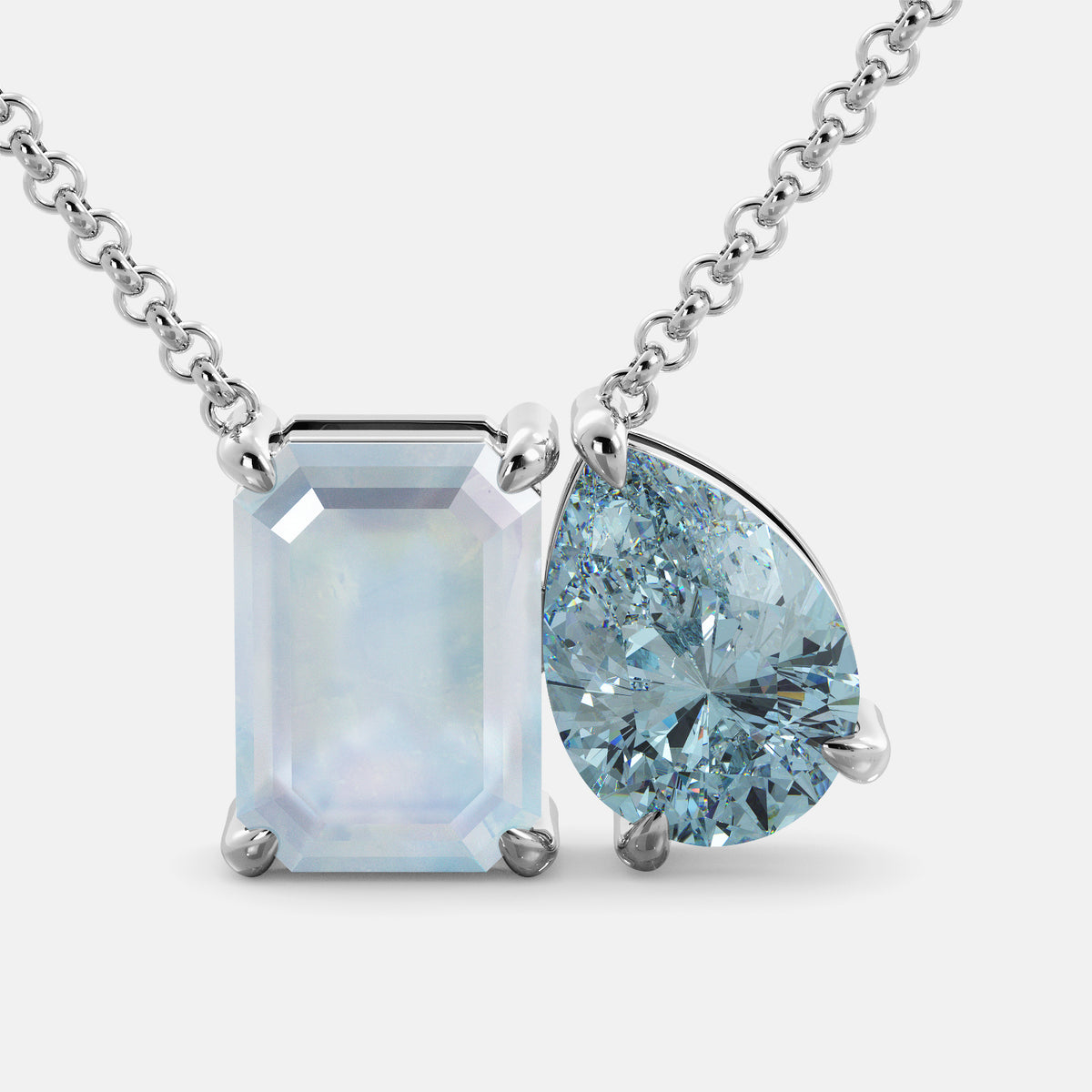 June Toi et Moi Necklace