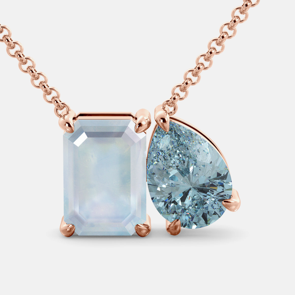 June Toi et Moi Necklace