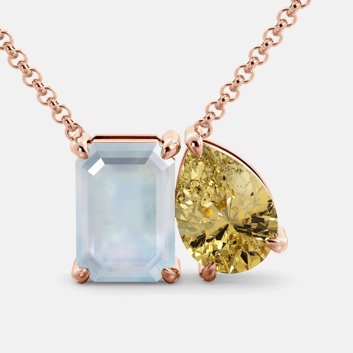 June Toi et Moi Necklace