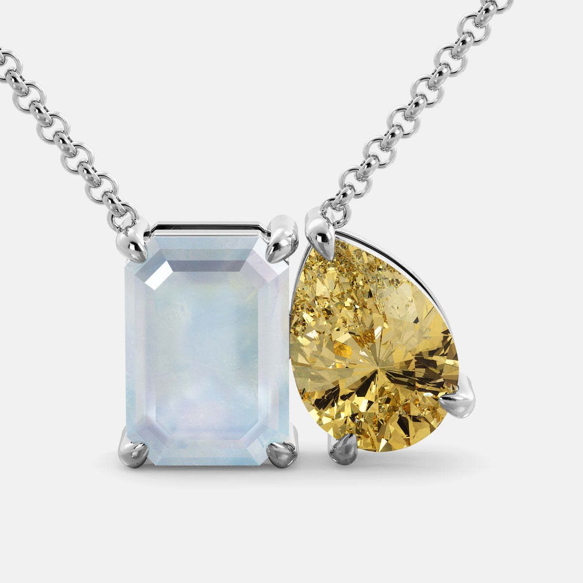 June Toi et Moi Necklace