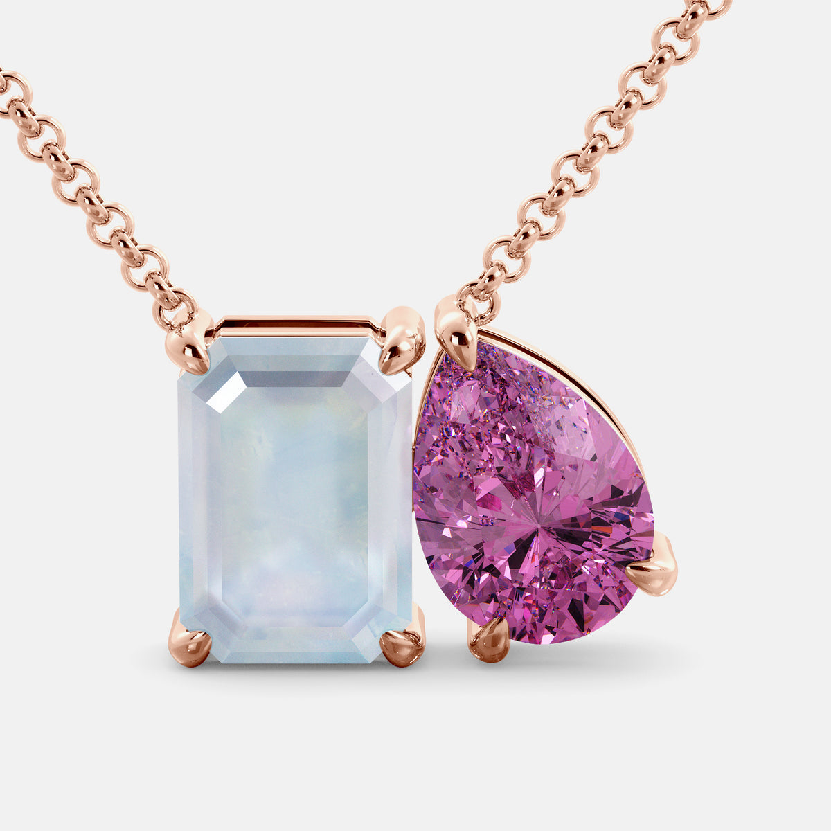 June Toi et Moi Necklace