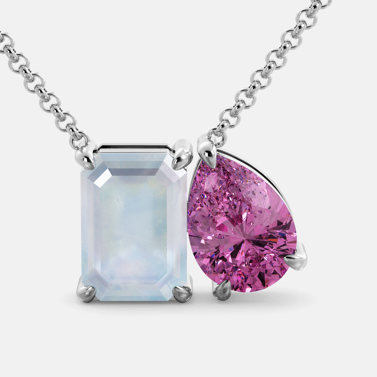 June Toi et Moi Necklace