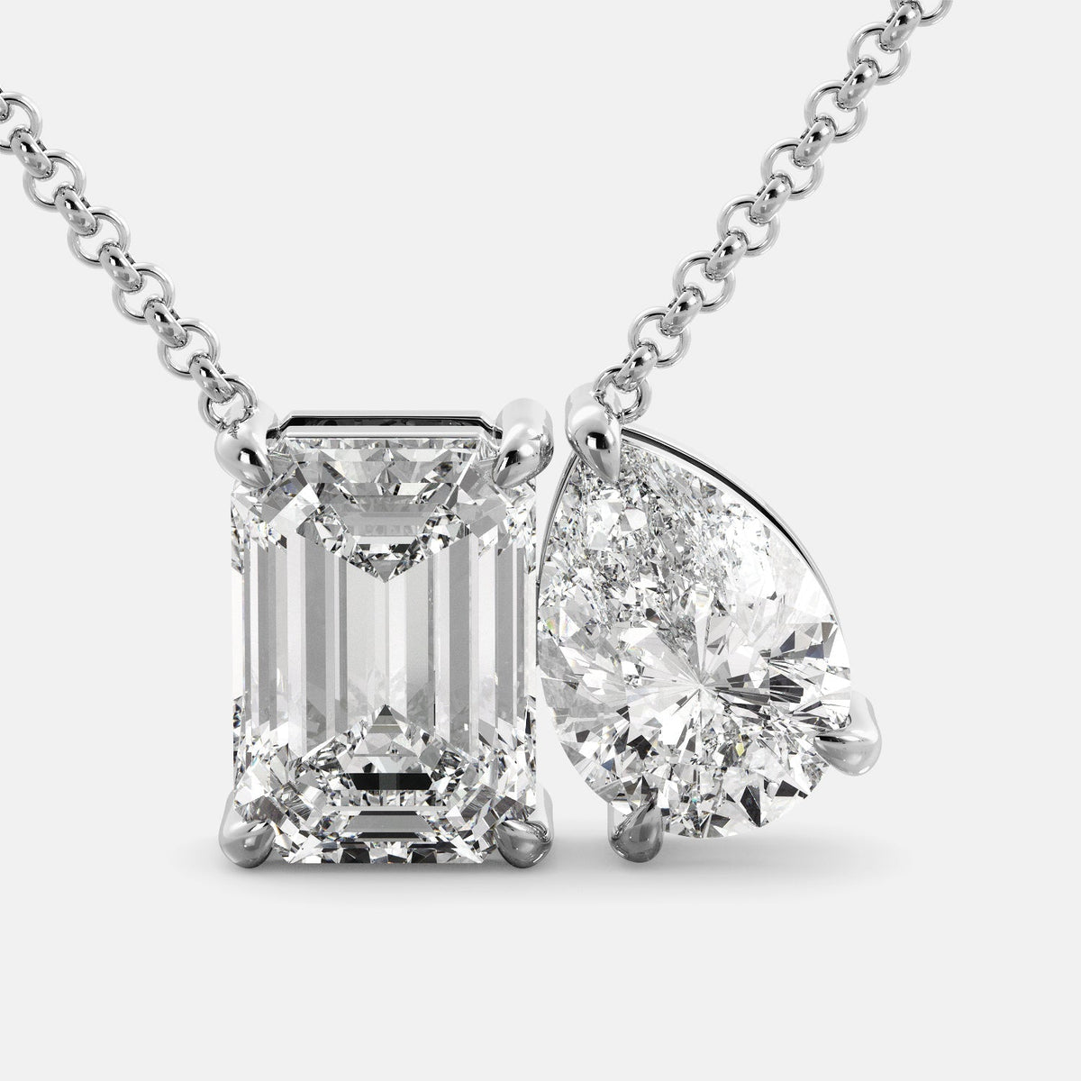 Toi et Moi Diamond Necklace