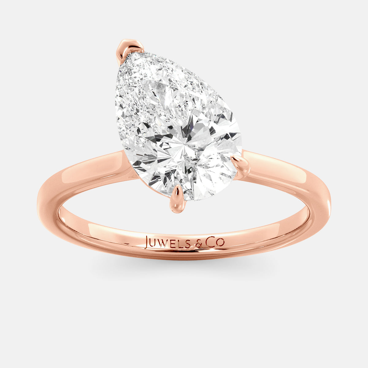The Emilia Pear Diamond Ring