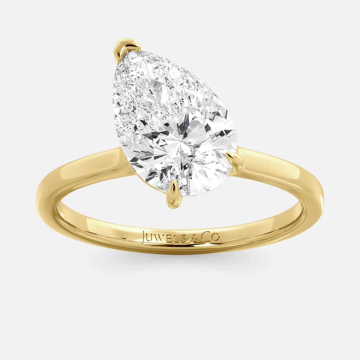 The Emilia Pear Diamond Ring