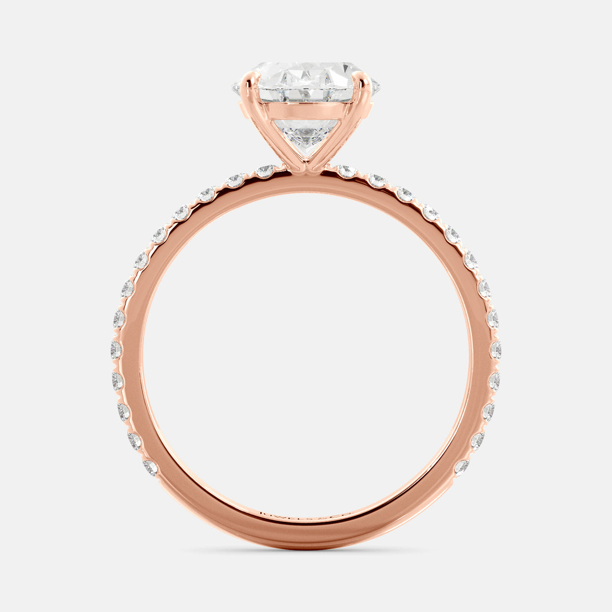 The Trendsetting Oval Solitaire Diamond Ring with Pavé