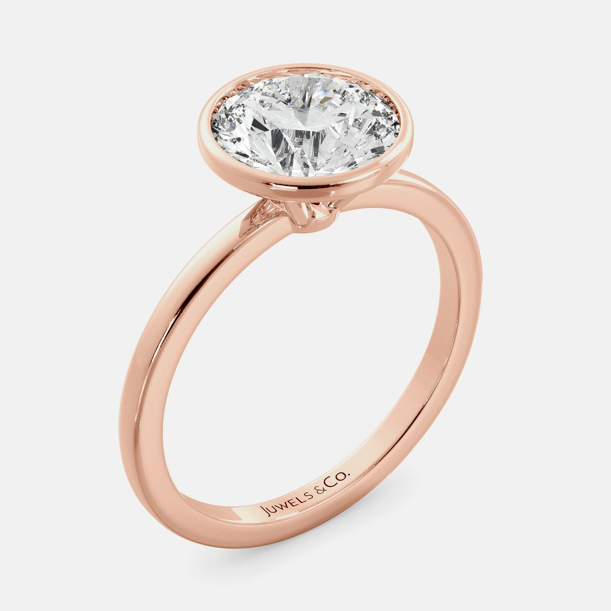 Round Bezel Diamond Ring