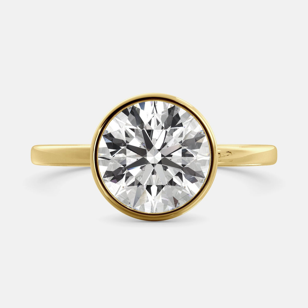 Round Bezel Diamond Ring