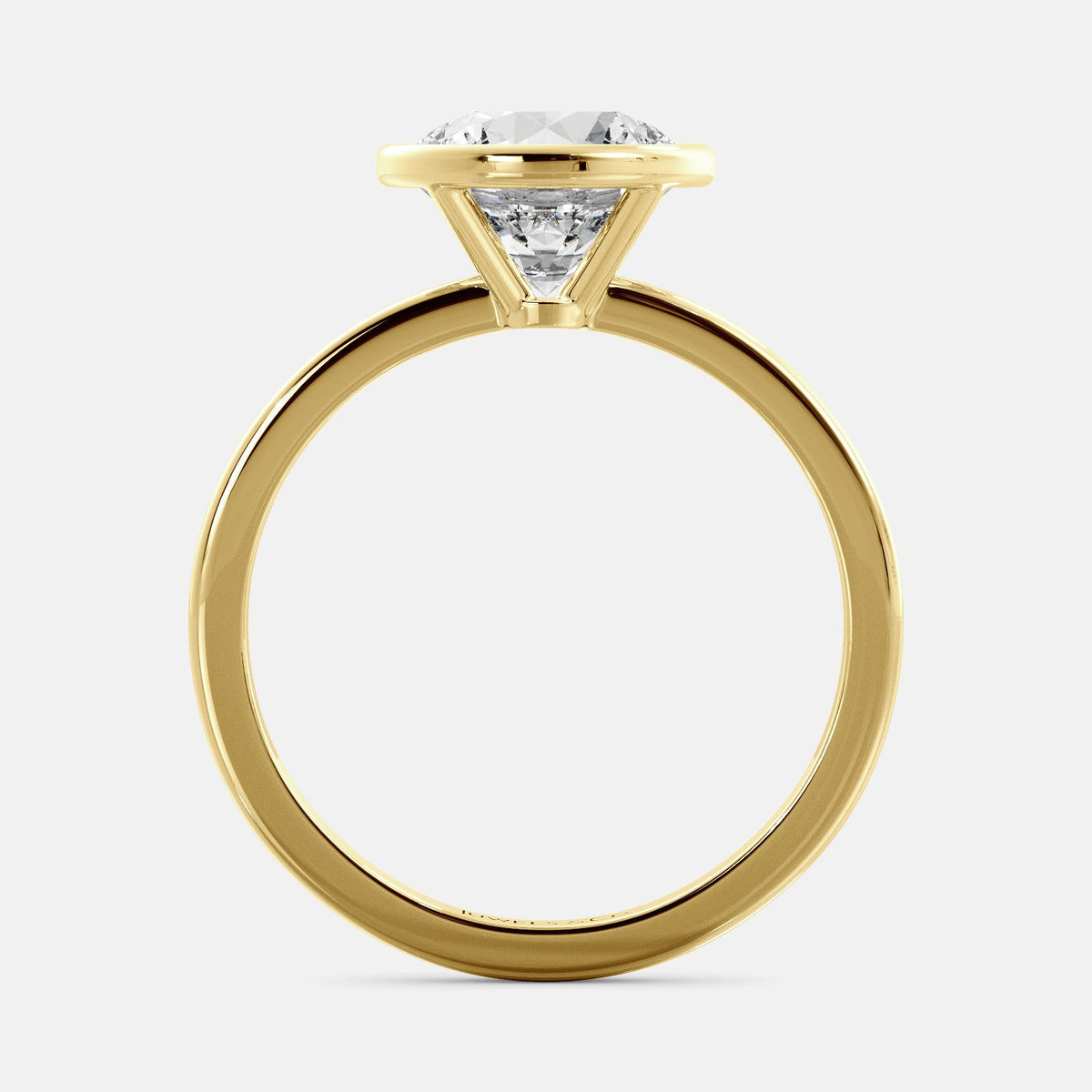 Round Bezel Diamond Ring