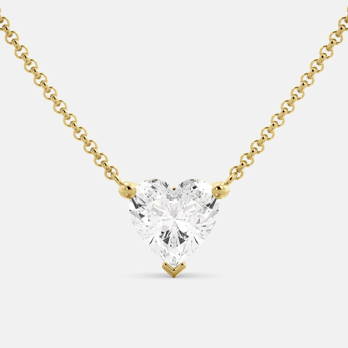 Heart cut diamond necklace Clearance