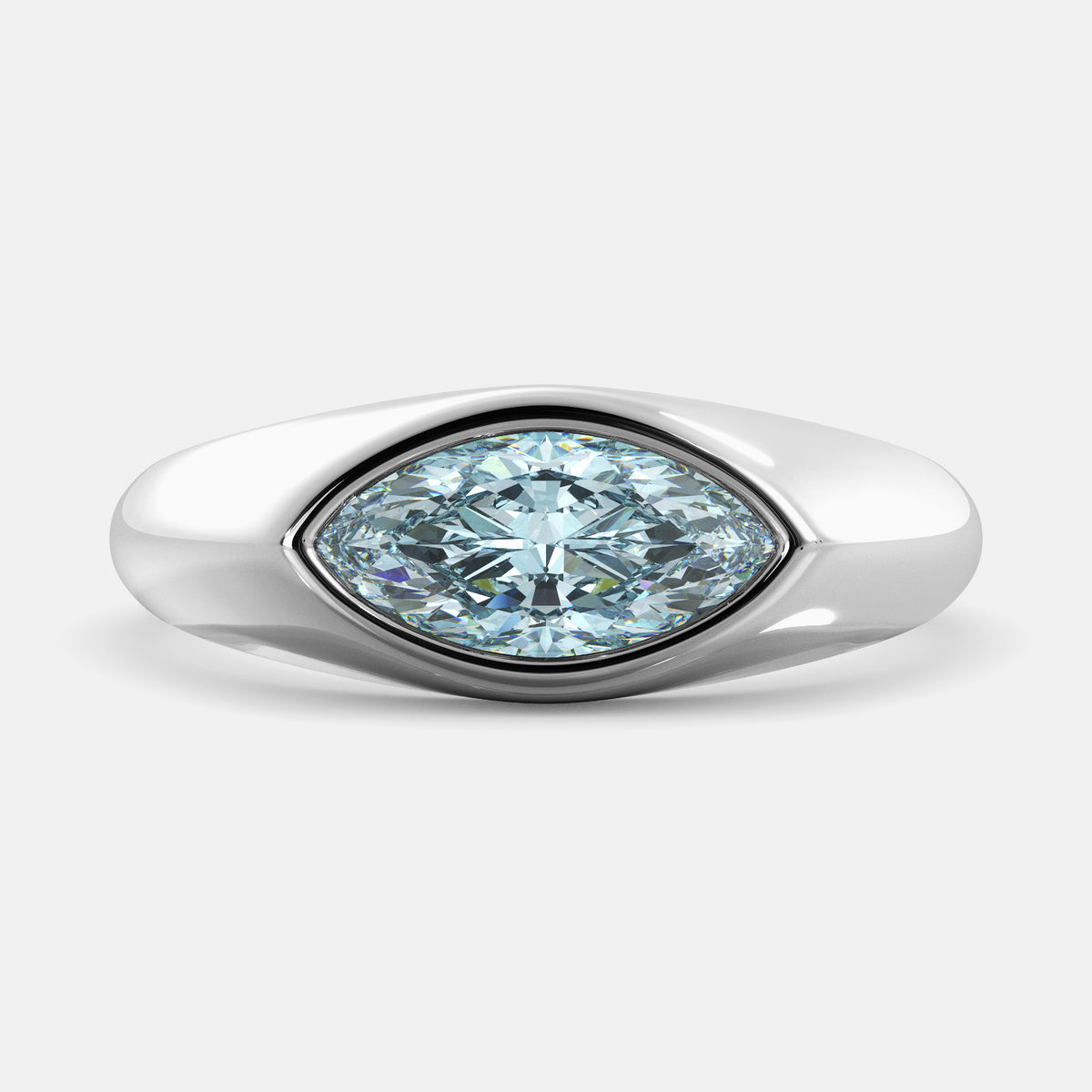 Light Blue Evil Eye Protection Ring