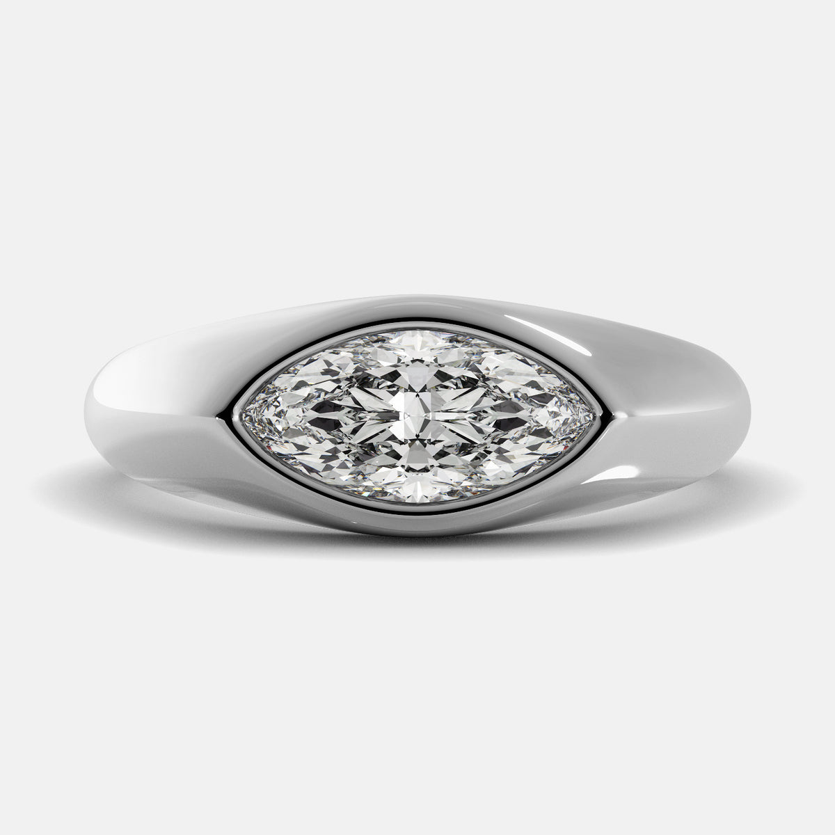 Diamond Evil Eye Protection Ring