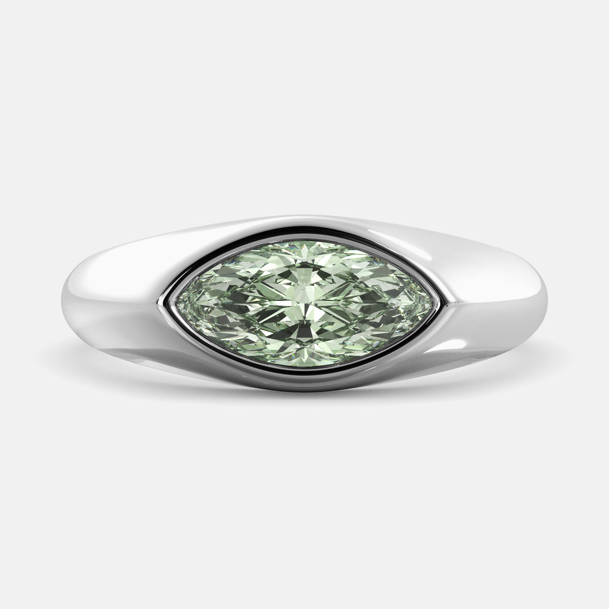 Diamond Evil Eye Protection Ring