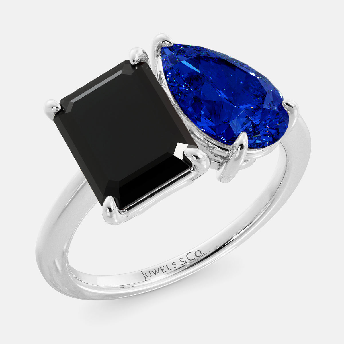 Onyx Toi et Moi Ring