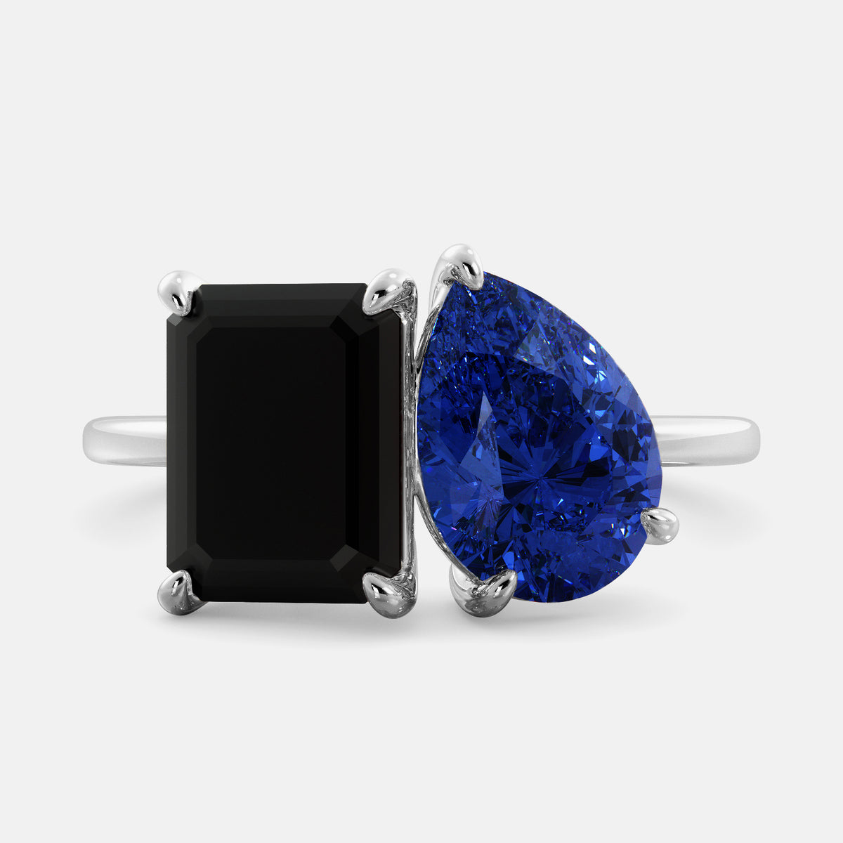 Onyx Toi et Moi Ring