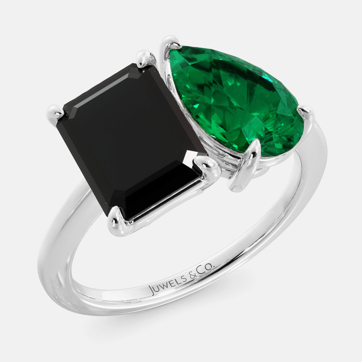 Onyx Toi et Moi Ring