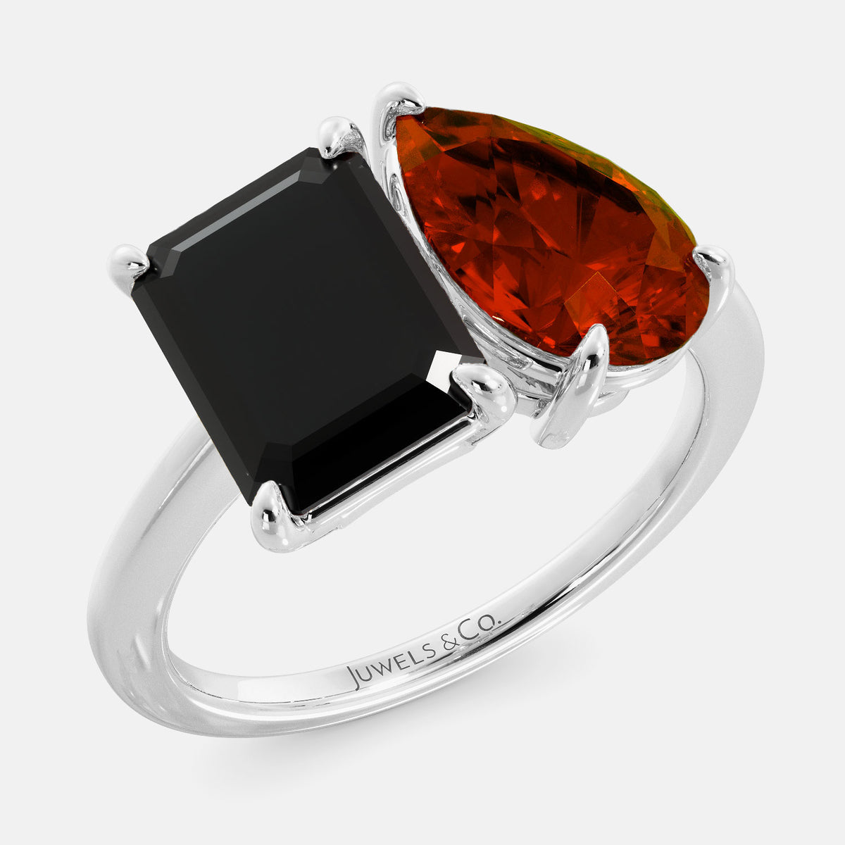 Onyx Toi et Moi Ring