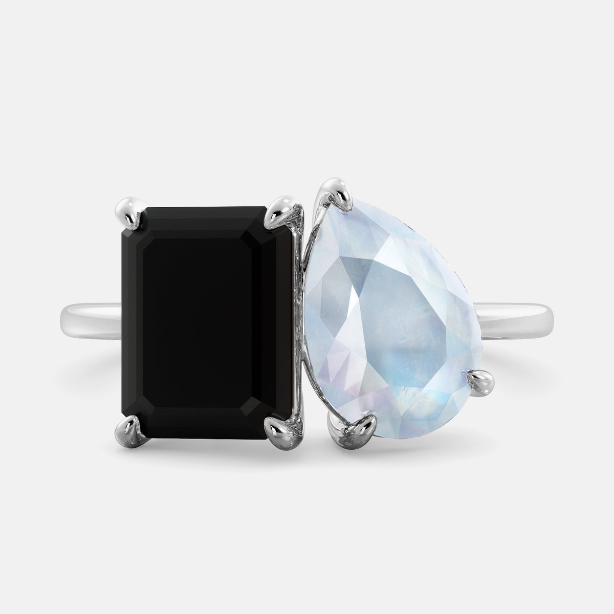 Onyx Toi et Moi Ring