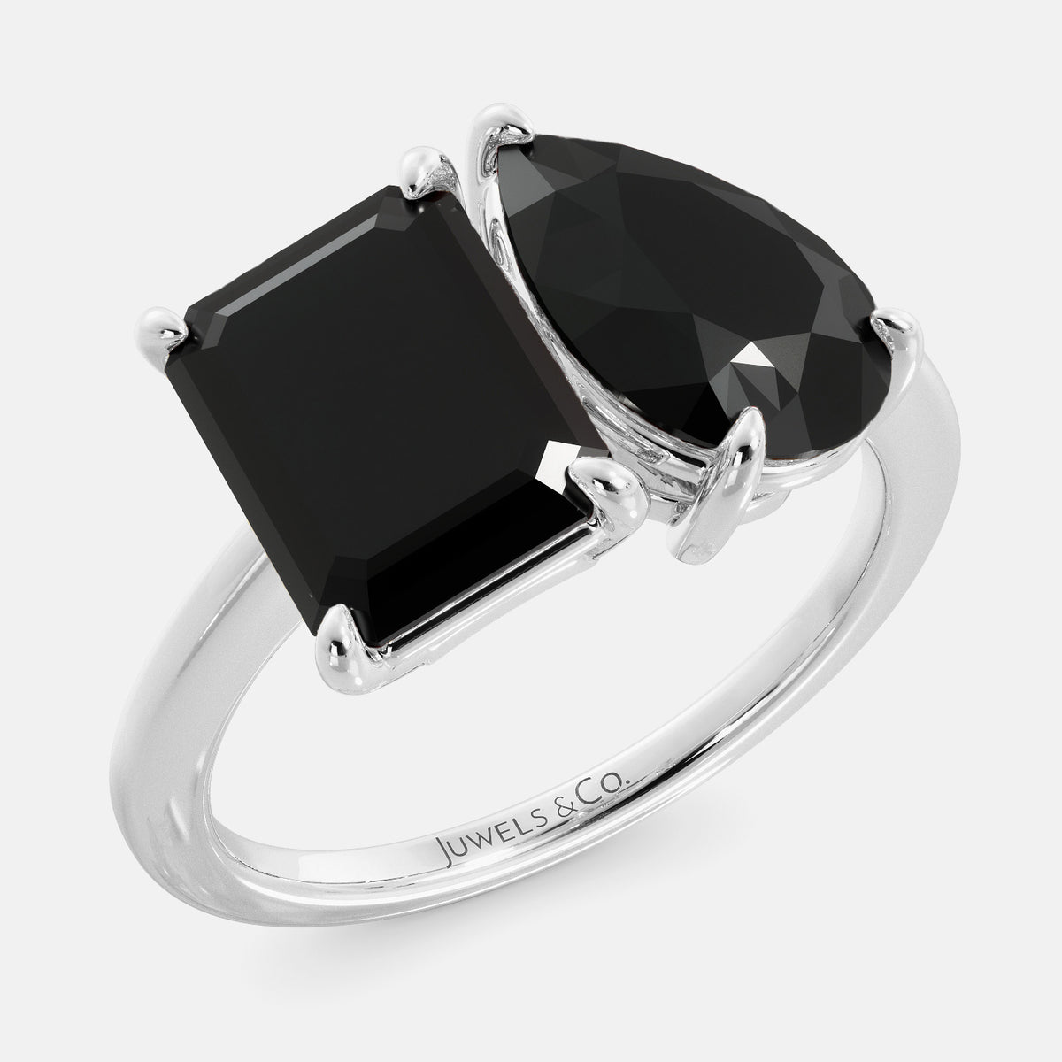 Onyx Toi et Moi Ring