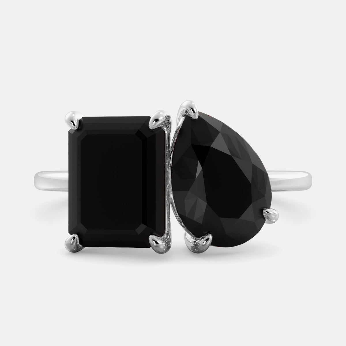 Onyx Toi et Moi Ring