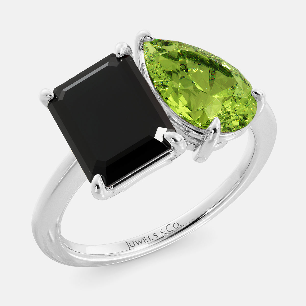 Onyx Toi et Moi Ring