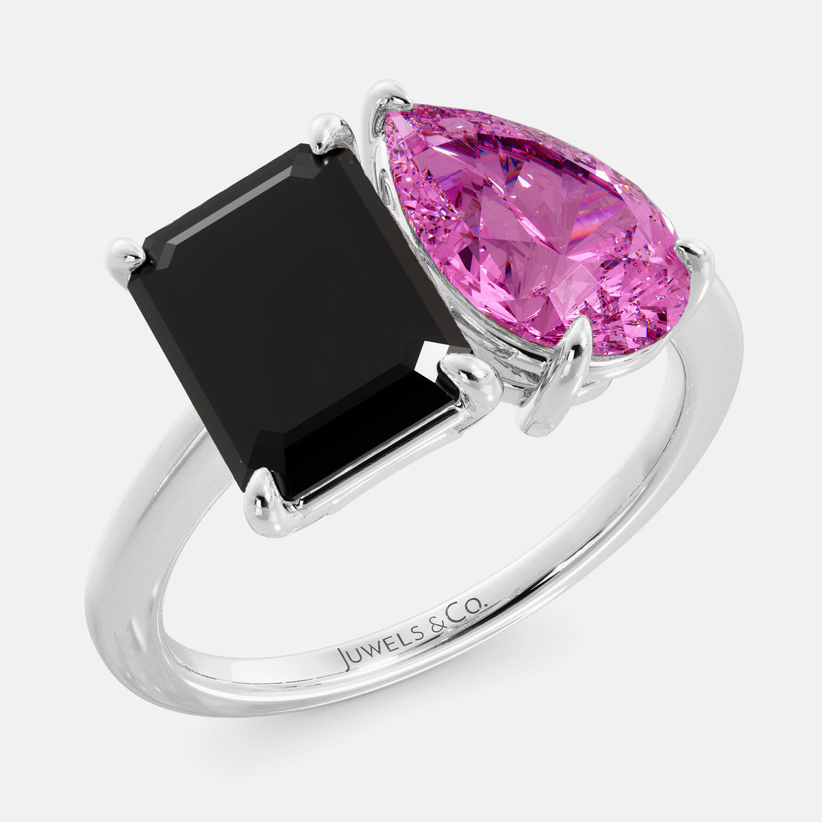 Onyx Toi et Moi Ring