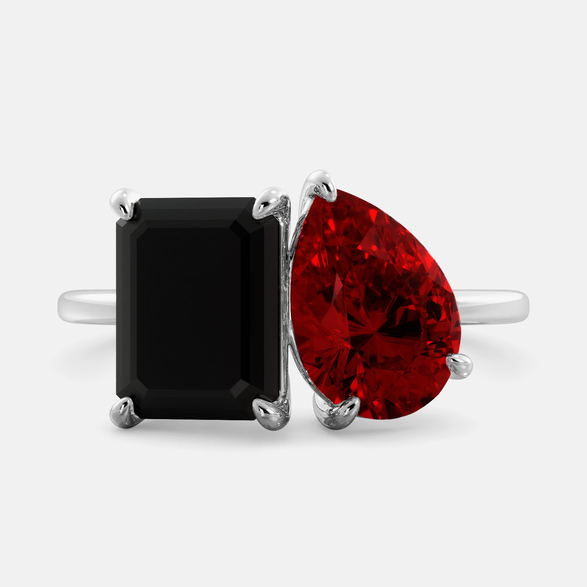 Onyx Toi et Moi Ring