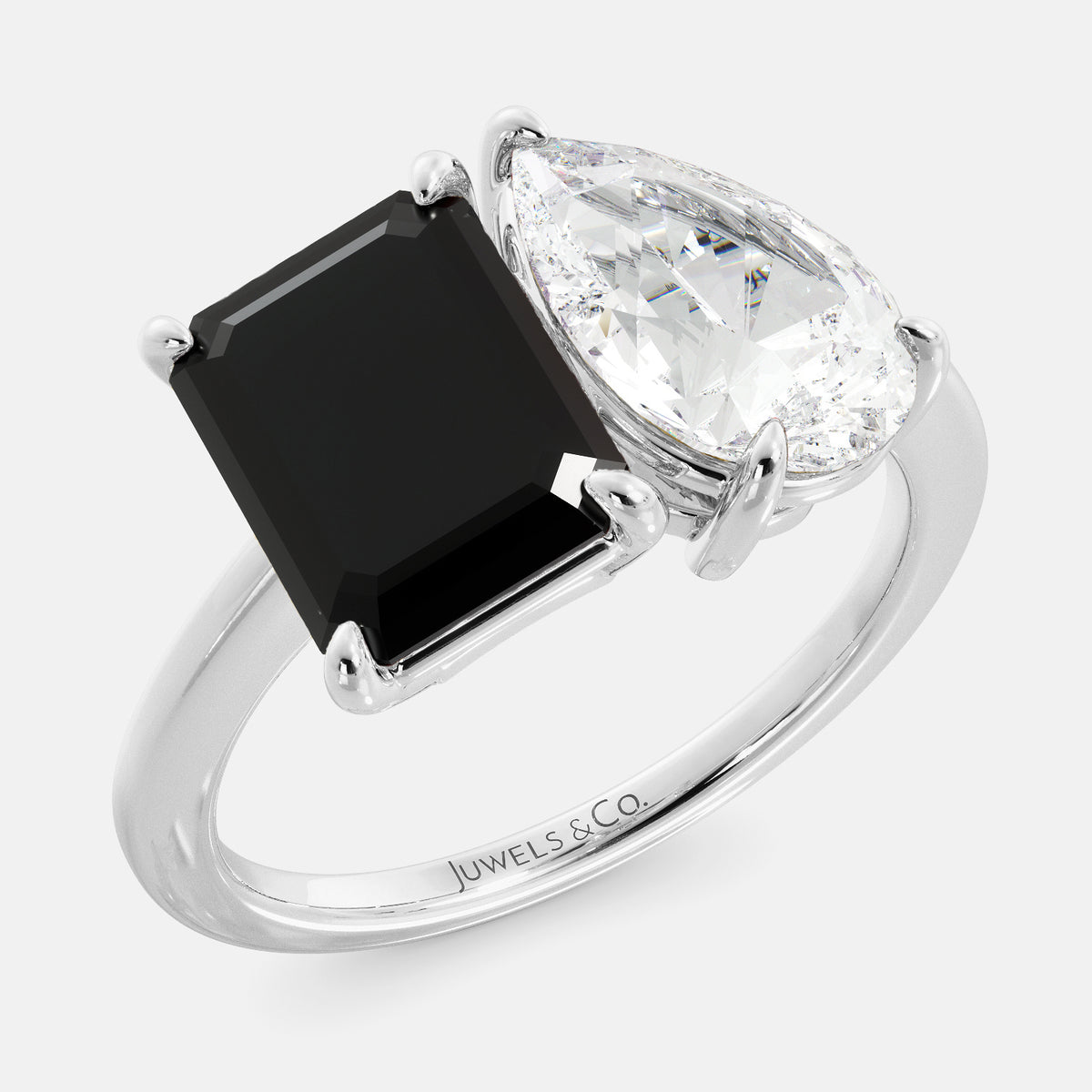 Onyx Toi et Moi Ring