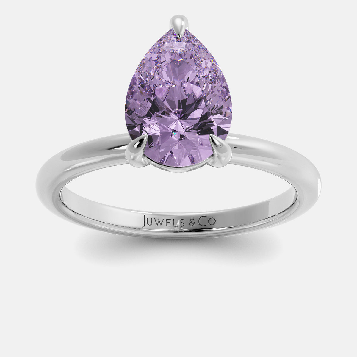 The One Pear-Cut Solitaire Ring