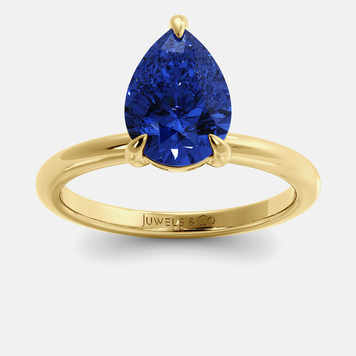 The One Pear-Cut Solitaire Ring