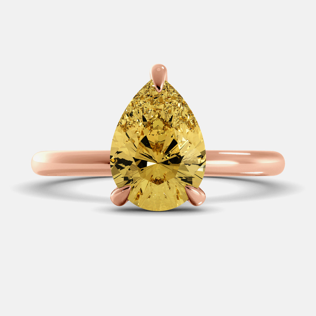 The One Pear-Cut Solitaire Ring