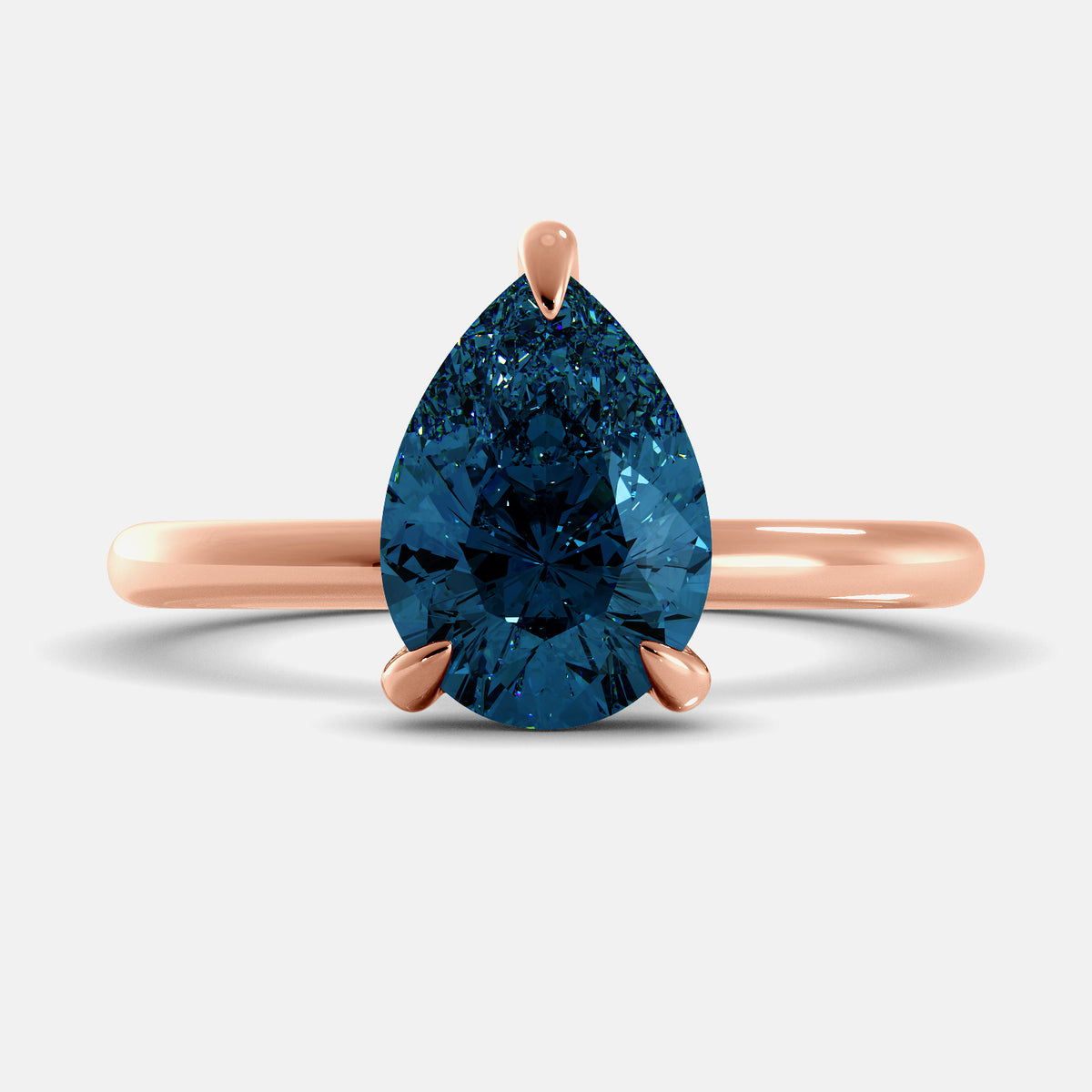 The One Pear-Cut Solitaire Ring