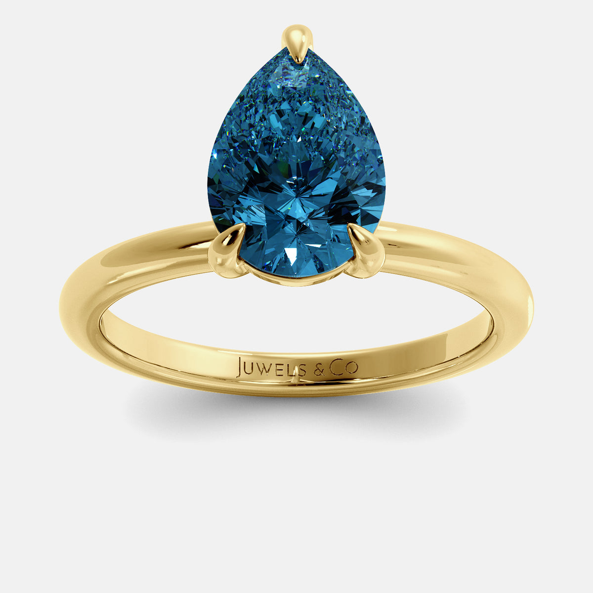 The One Pear-Cut Solitaire Ring