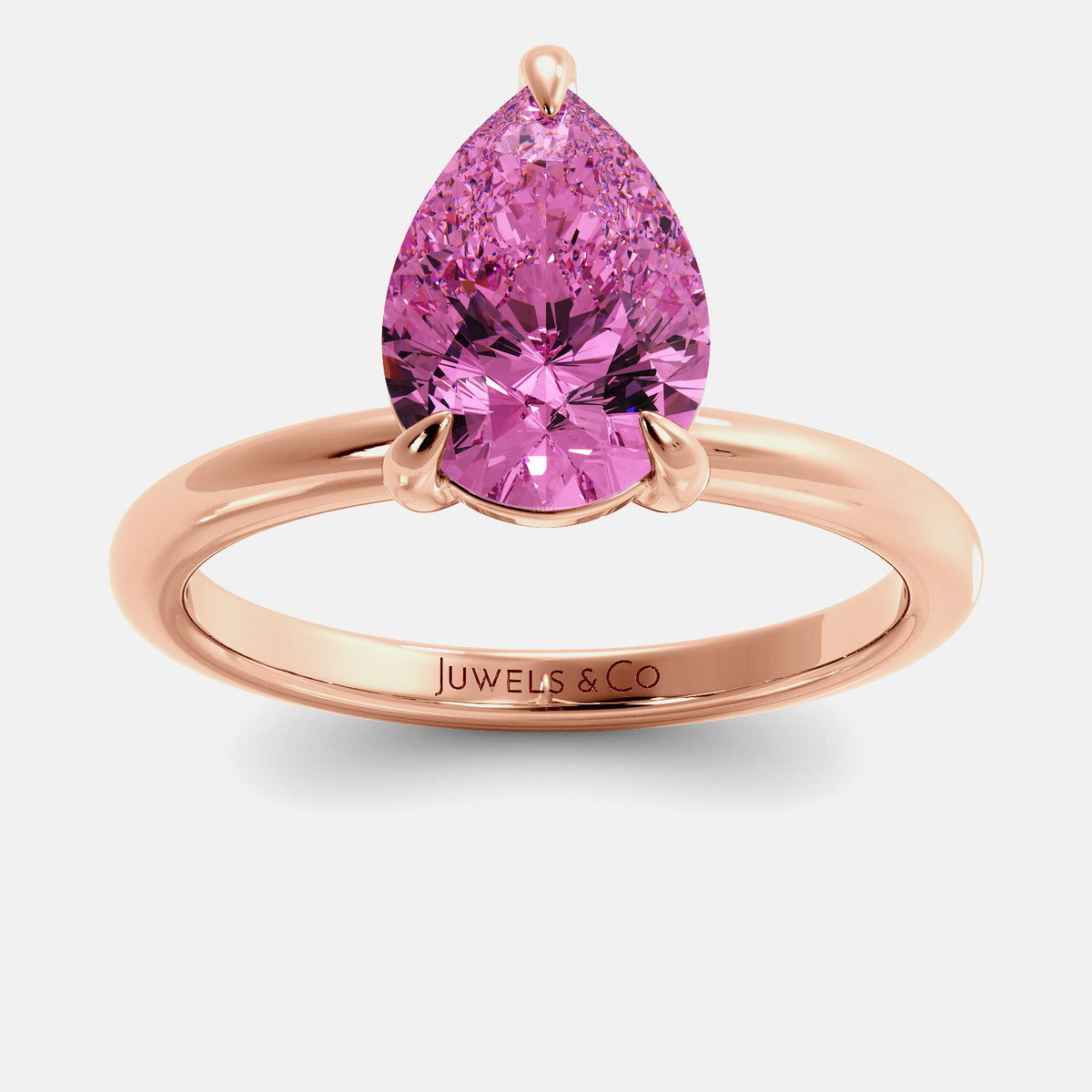The One Pear-Cut Solitaire Ring
